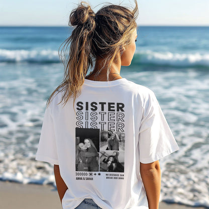 Personalisiertes Oversized T-Shirt - Sister