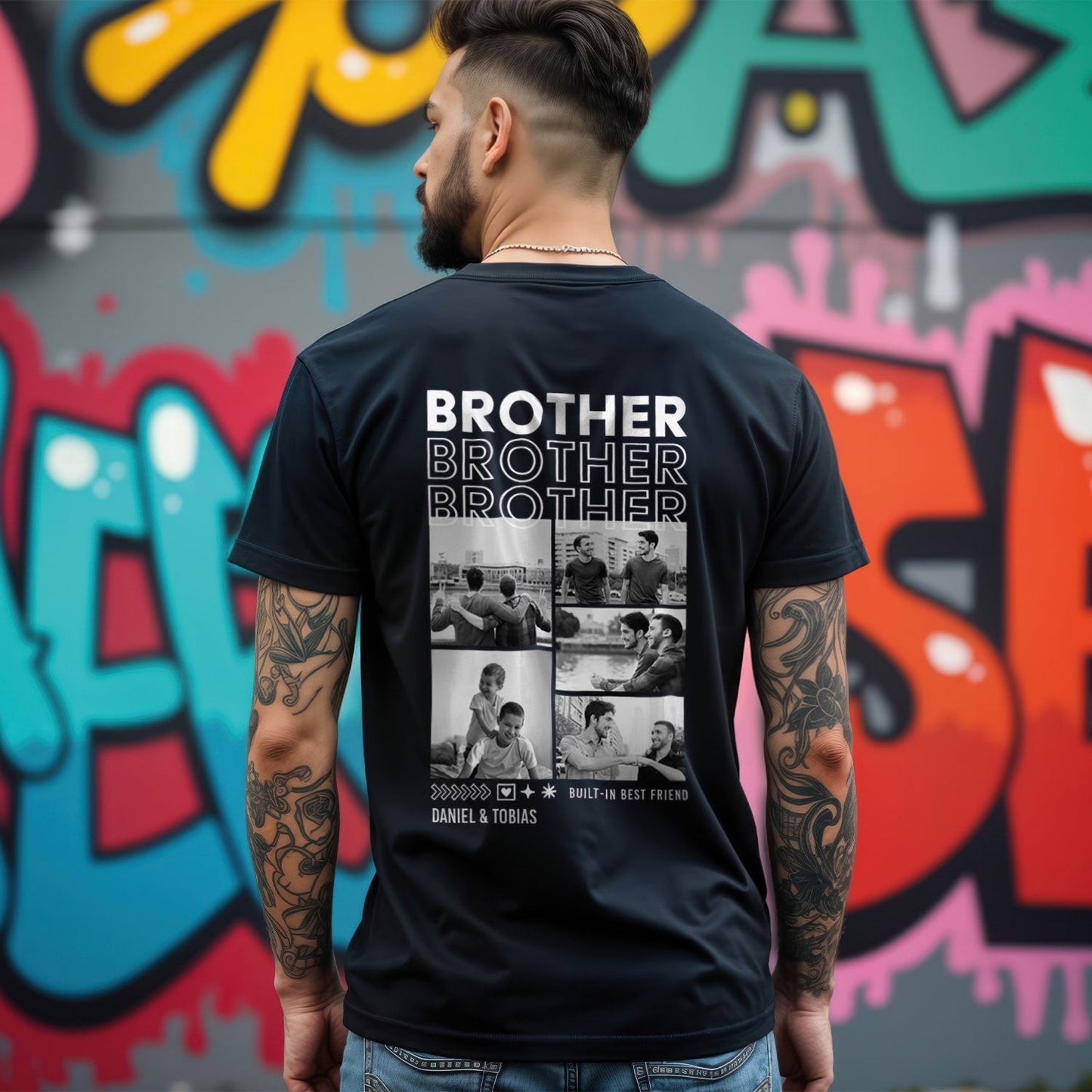 Personalisiertes Oversized T-Shirt - Brother