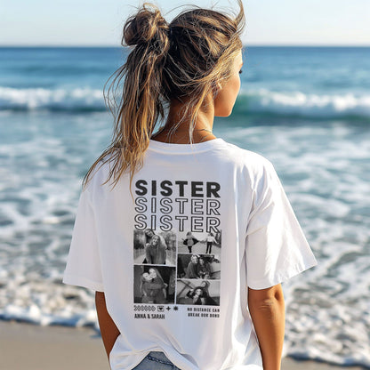 Personalisiertes Oversized T-Shirt - Sister