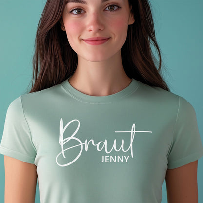 Personalisiertes T-Shirt für Damen - TEAM Braut