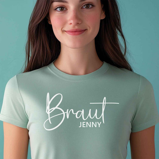 Personalisiertes T-Shirt für Damen - TEAM Braut