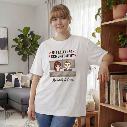 Personalisiertes Oversized T-Shirt - Offizielles Schlafshirt