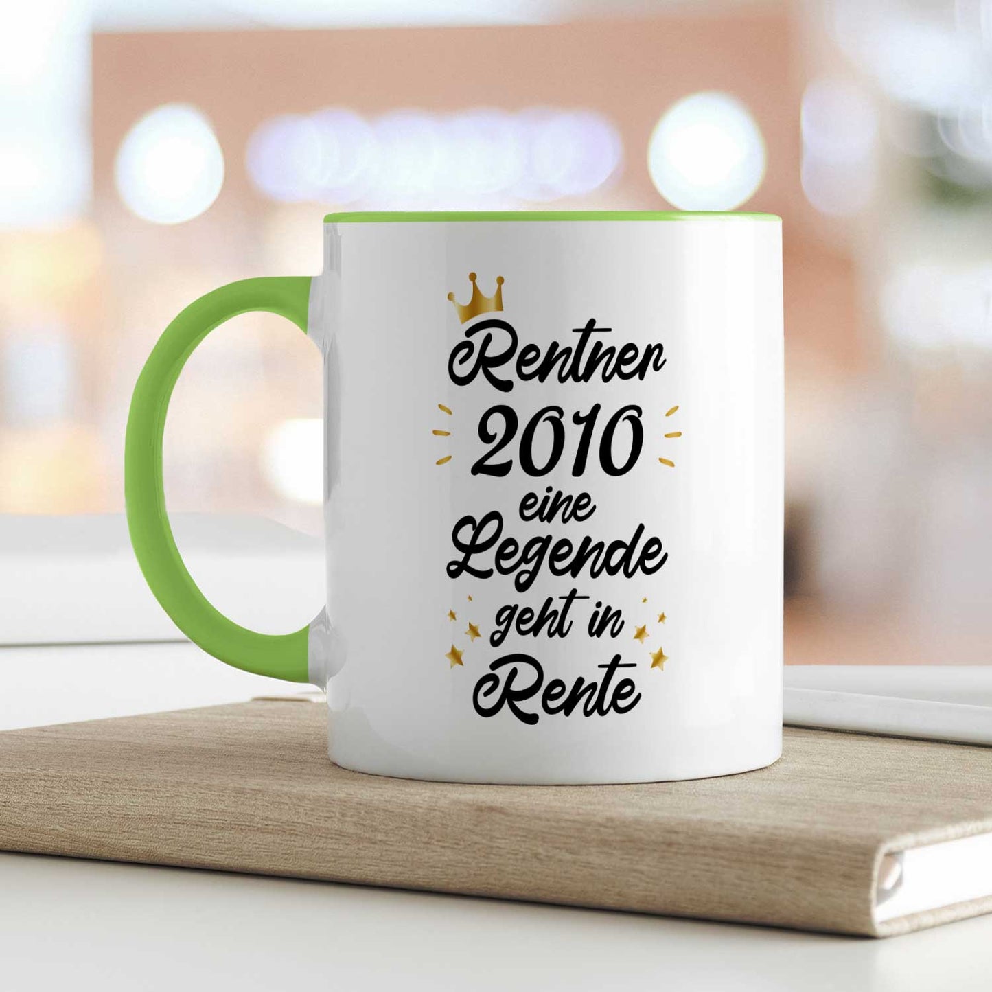 Bedruckte Tasse mit Spruch Rentner/Rentnerin