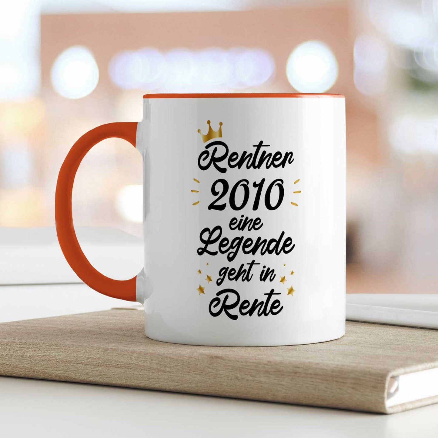 Bedruckte Tasse mit Spruch Rentner/Rentnerin