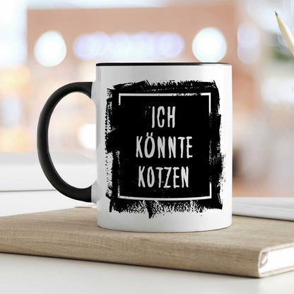 Bedruckte Tasse mit Spruch - "Ich könnte Kotzen"