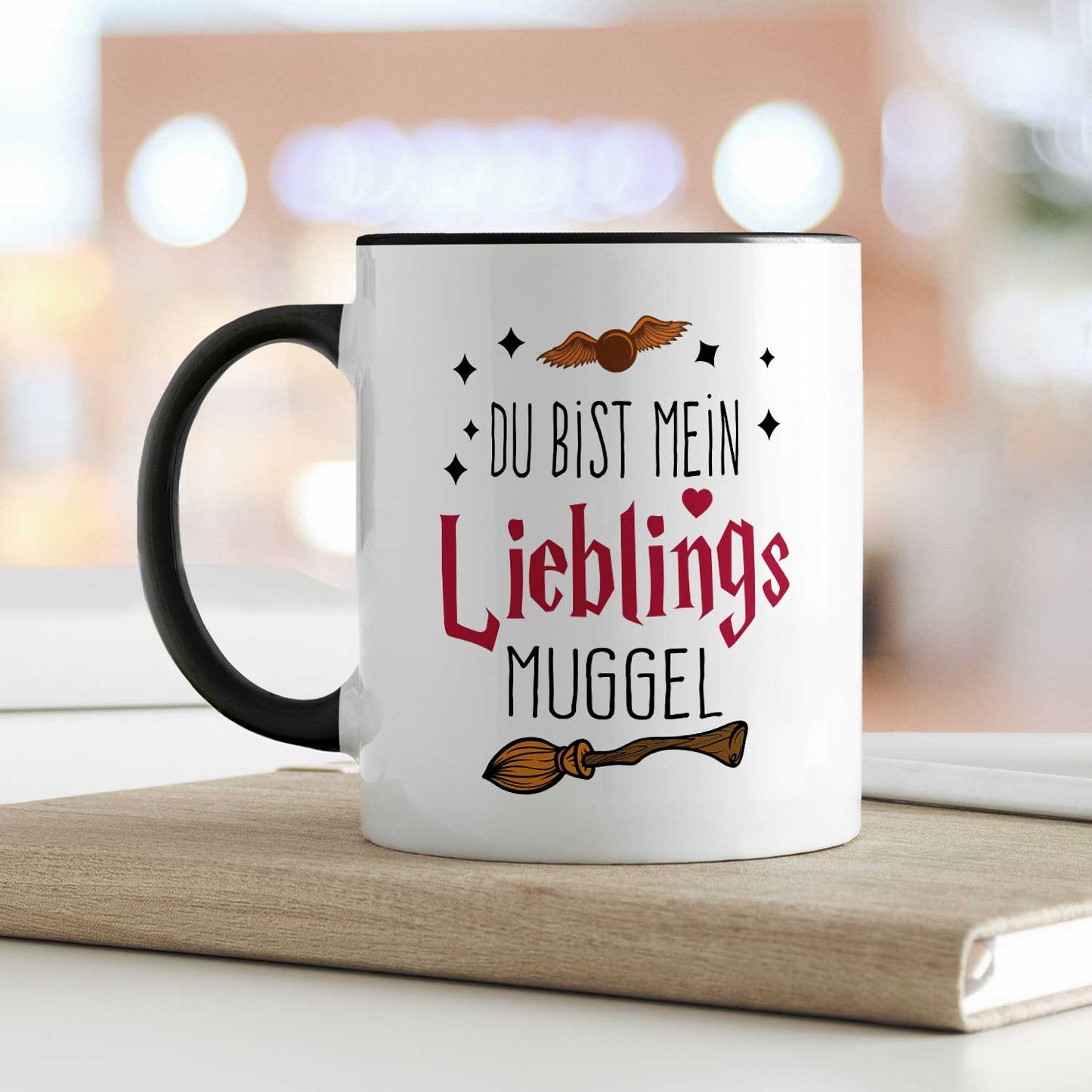 Bedruckte Tasse mit Spruch - Du bist mein Lieblingsmuggel