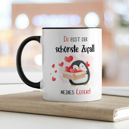 Bedruckte Tasse mit Spruch - Du bist der schönste Zufall meines Lebens