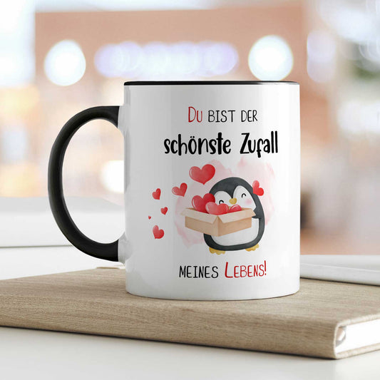 Bedruckte Tasse mit Spruch - Du bist der schönste Zufall meines Lebens