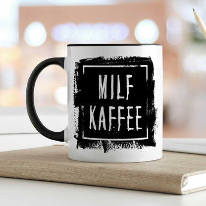 Bedruckte Tasse mit Spruch - "Milfkaffee"