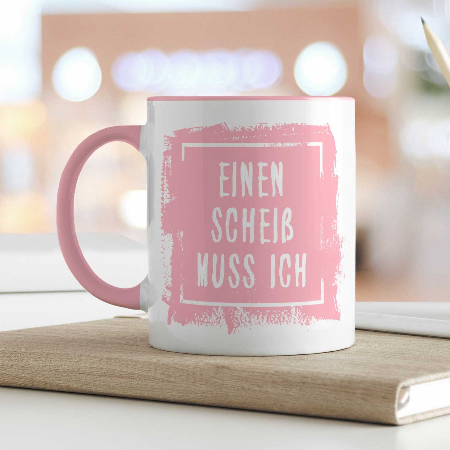 Bedruckte Tasse mit Spruch - Einen Scheiß muss ich