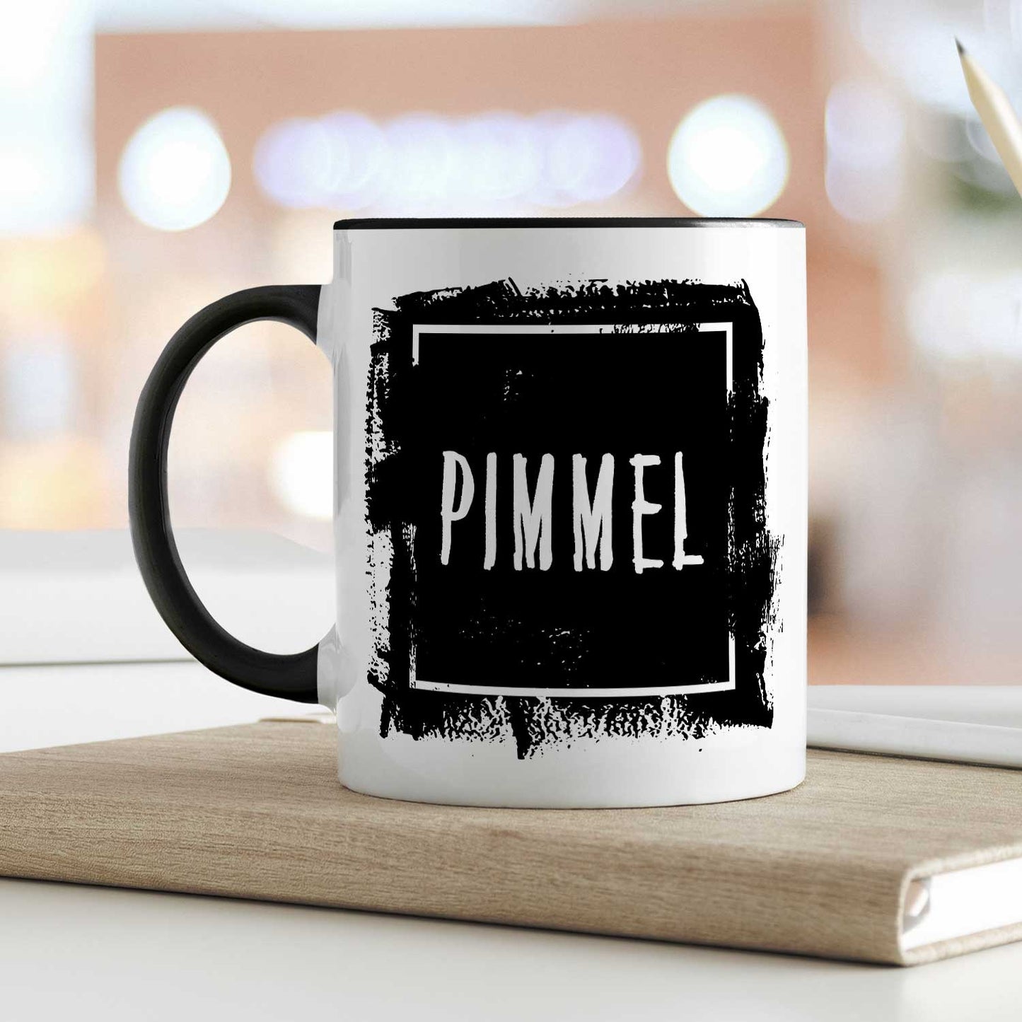 Bedruckte Tasse mit Spruch - "Pimmel"