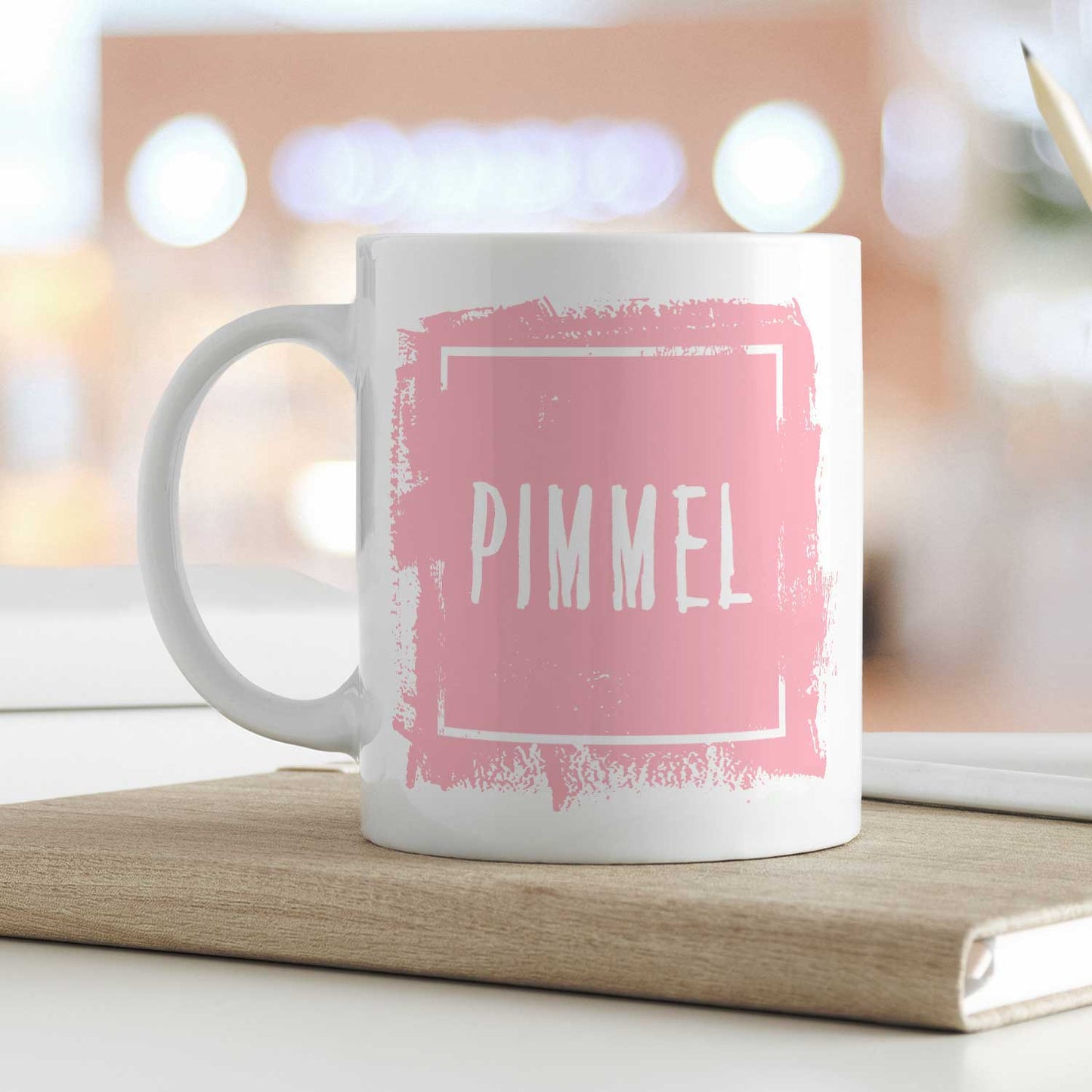 Bedruckte Tasse mit Spruch - "Pimmel"