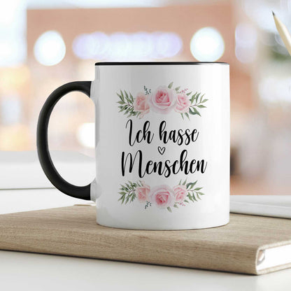 Bedruckte Tasse Ich hasse Menschen