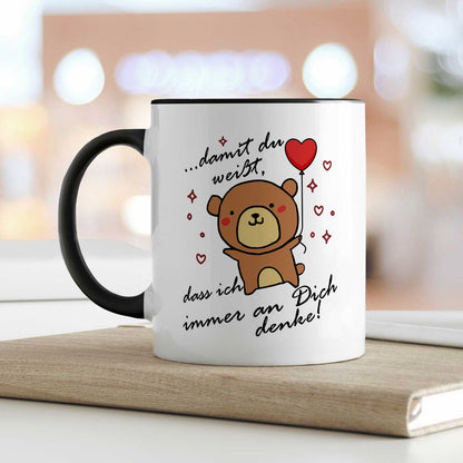 Bedruckte Tasse mit Spruch - Damit du weisst