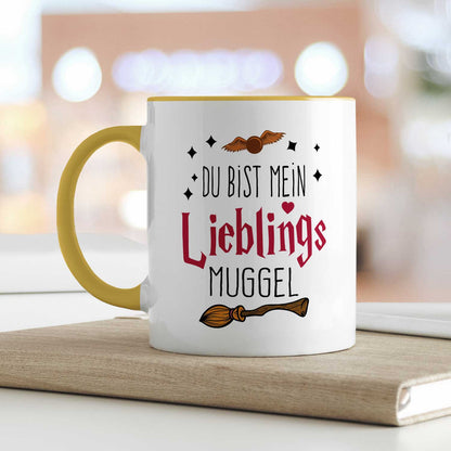 Bedruckte Tasse mit Spruch - Du bist mein Lieblingsmuggel