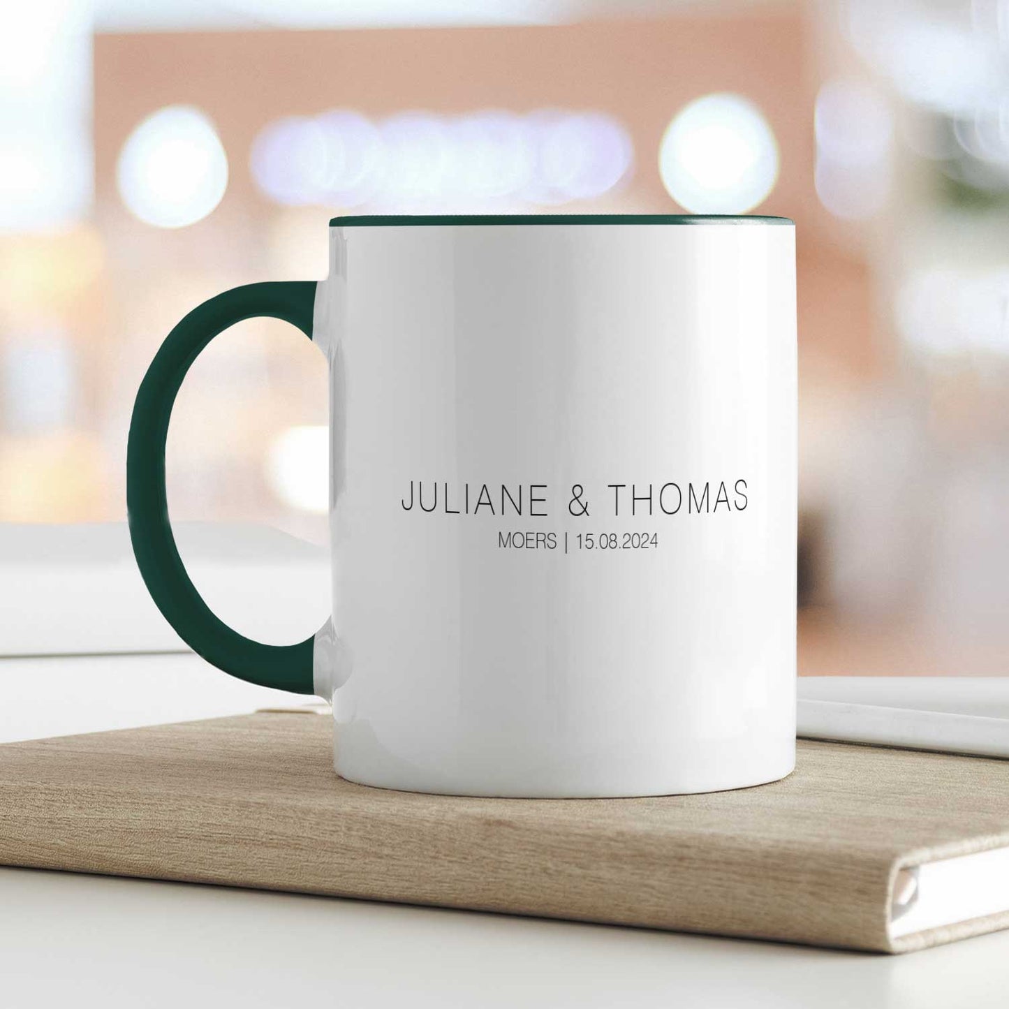 Bedruckte Tasse mit "Wo alles begann" Motiv - Personalisiertes Geschenk mit Wunschkoordinaten