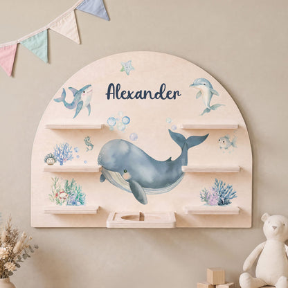 Toniebox Regal für Kinderzimmer - See - Personalisiert mit Namen
