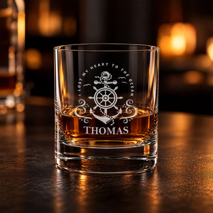 Leonardo Whiskyglas mit Gravur "Heart to the ocean"