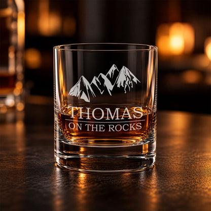 Leonardo Whiskyglas mit Gravur "on the Rocks"