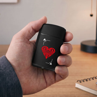 Elektrisches Feuerzeug - Jet Flamme - Nachfüllbar - Poker Design