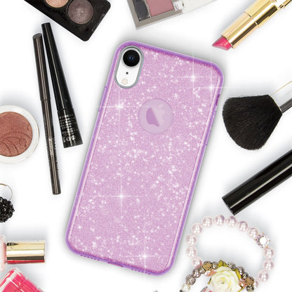 NALIA Glitzerhülle für iPhone XR – Funkelnder Glitzer-Look & Grip – SHINEPOP (Silikon Case) – Marke aus Berlin