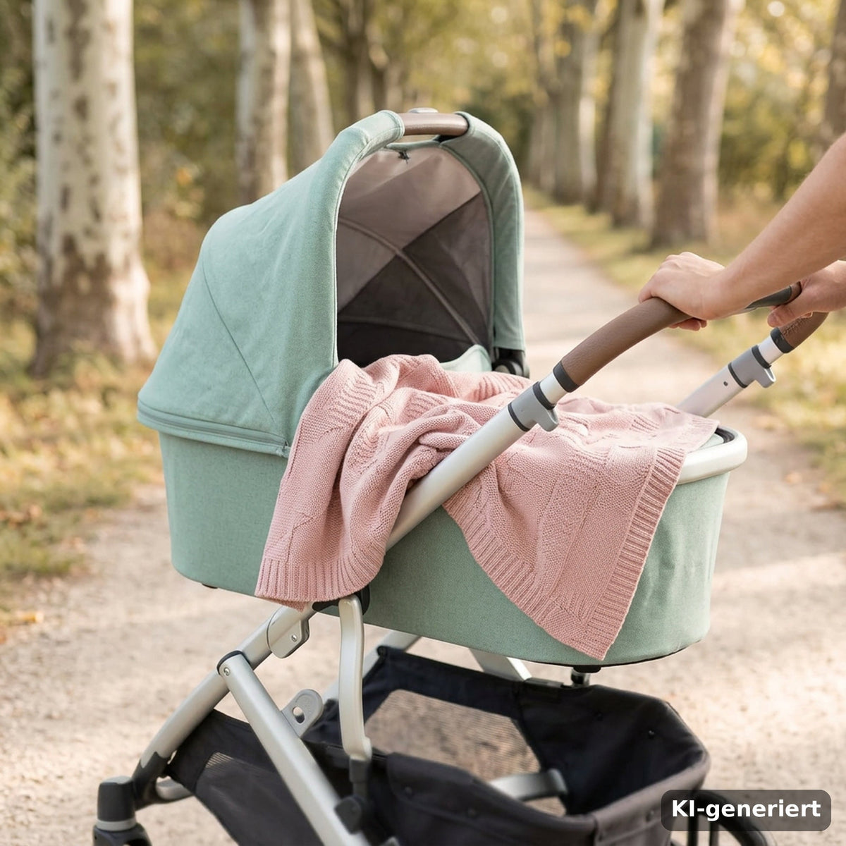 Strick Babydecke Sternenmuster zauberhafter Rosenquarz