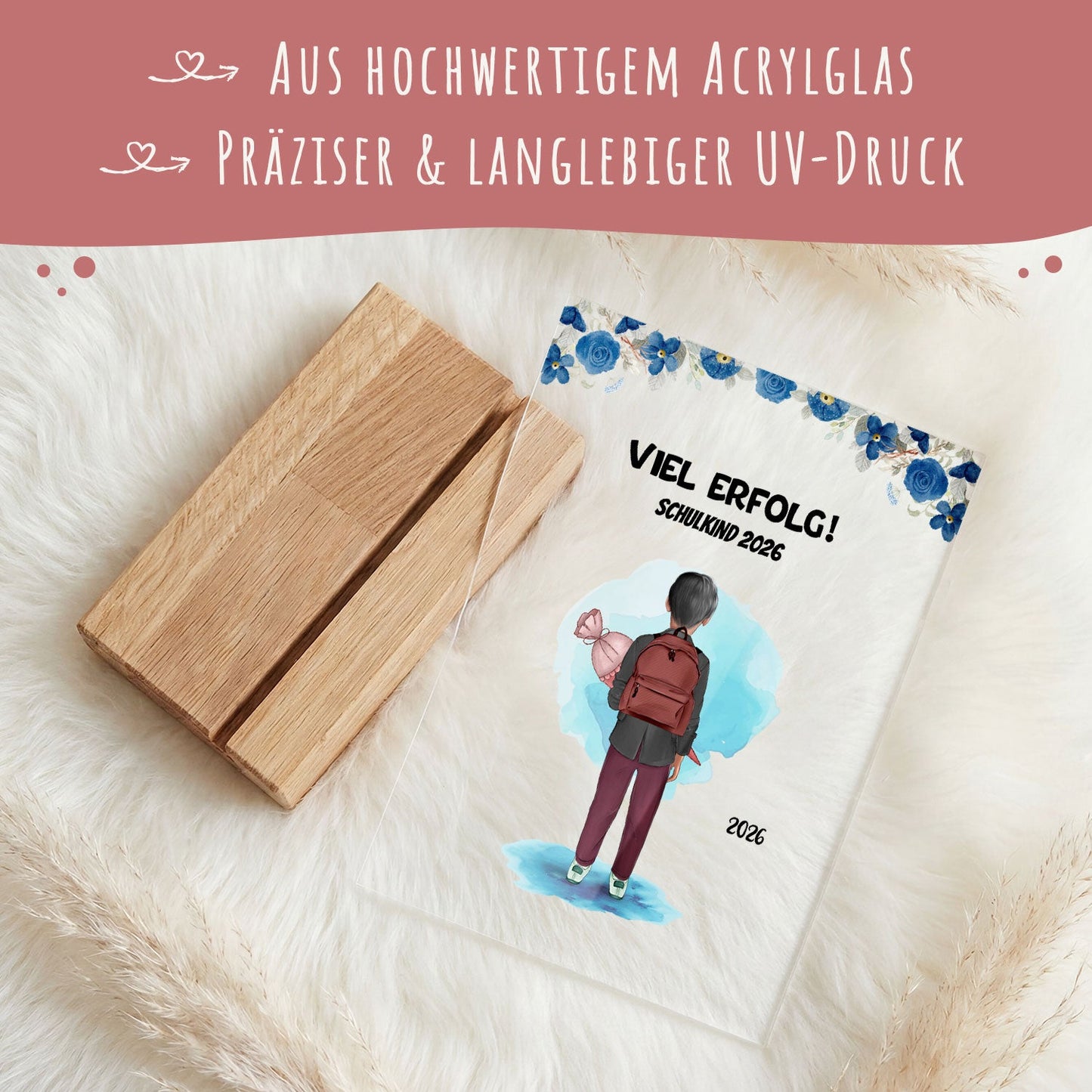 Acrylglas mit Konfiguration - Einschulung