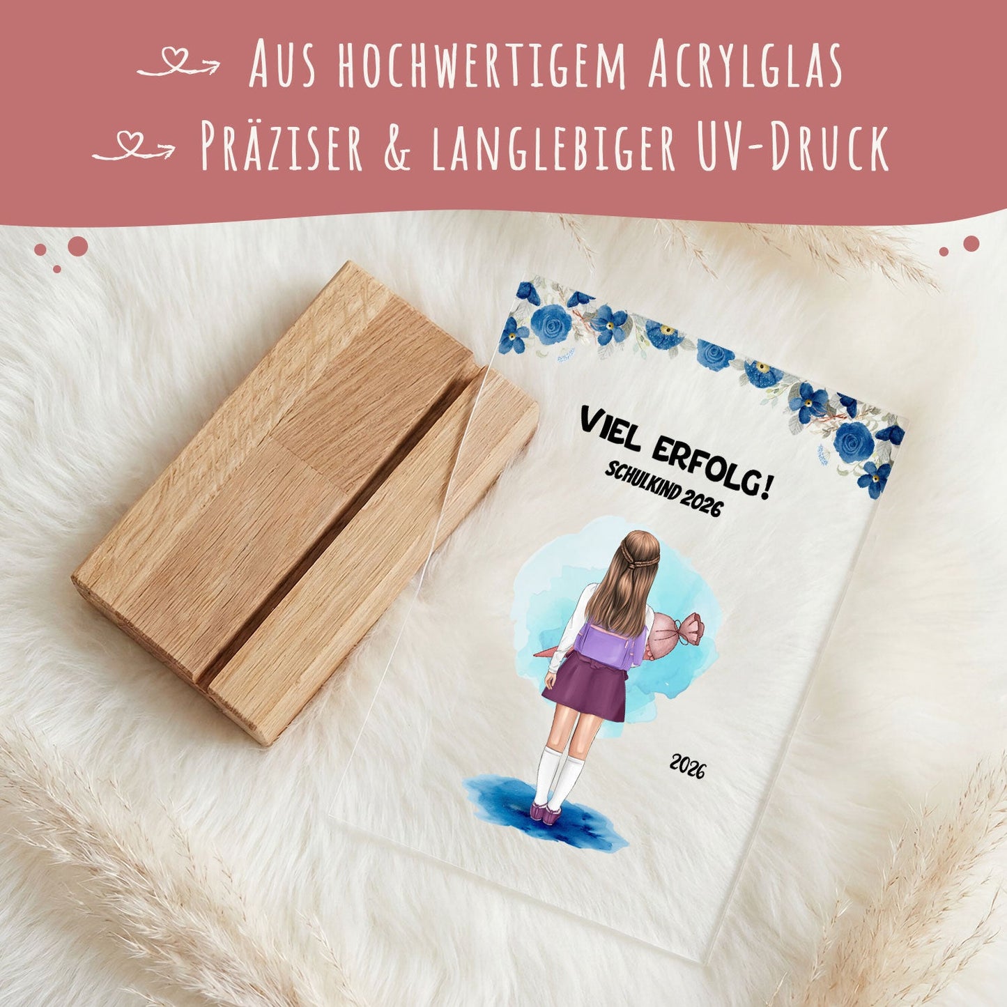 Acrylglas mit Konfiguration - Einschulung