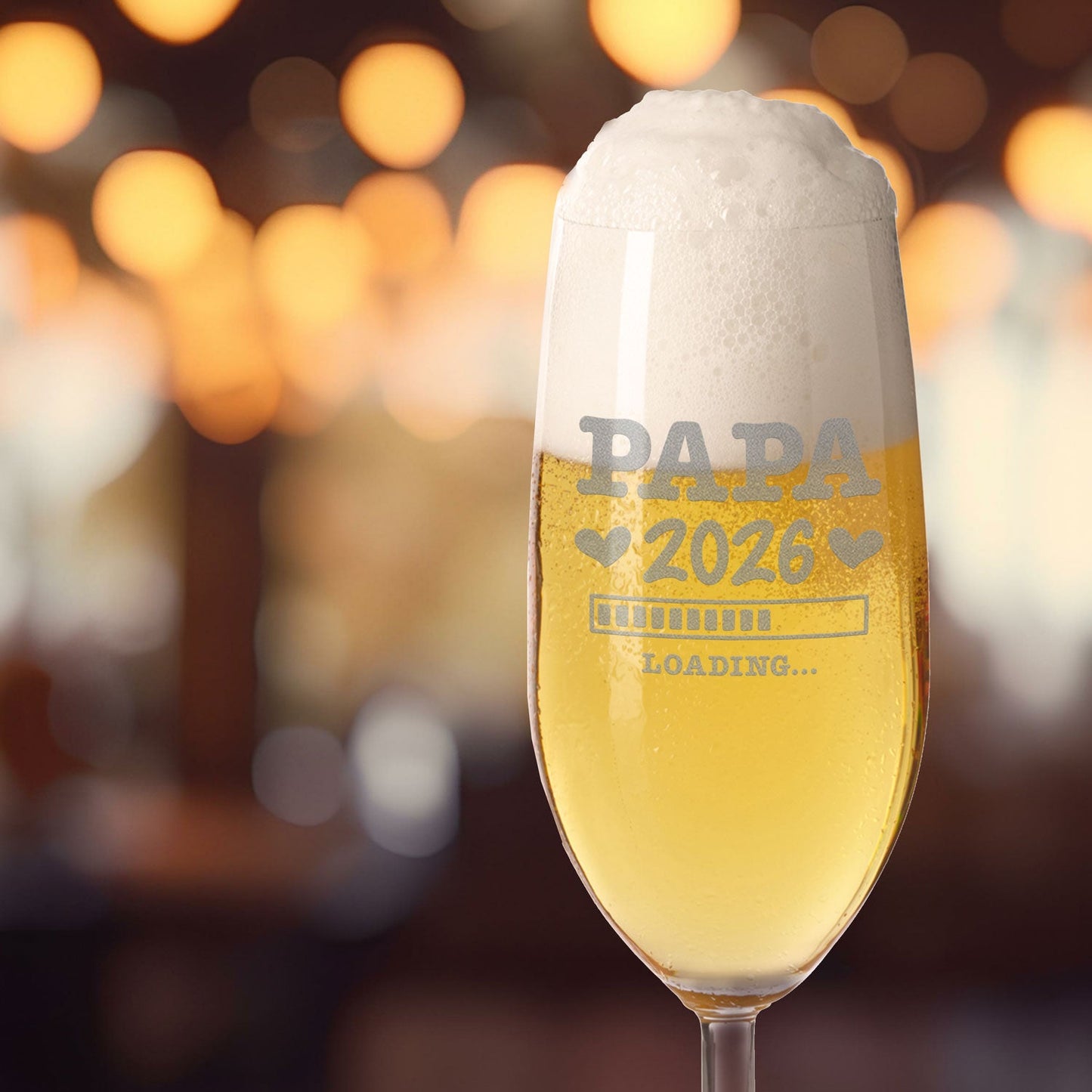 Leonardo Bierglas mit Gravur "Papa Loading"