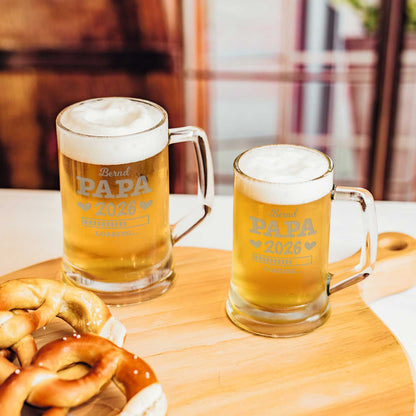 Montana Bierkrug mit Gravur "Papa Loading" mit Namen