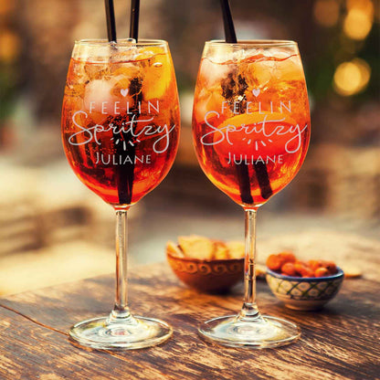 Leonardo Weinglas mit Gravur - "Feelin Spritzy" mit Name