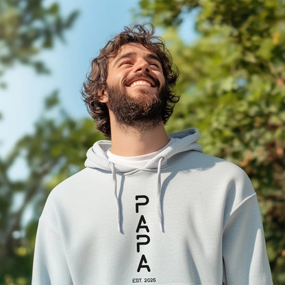 Personalisierter Hoodie für Herren - PAPA EST. Space