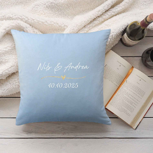 Personalisiertes Kissen mit Motiv - Wedding Love