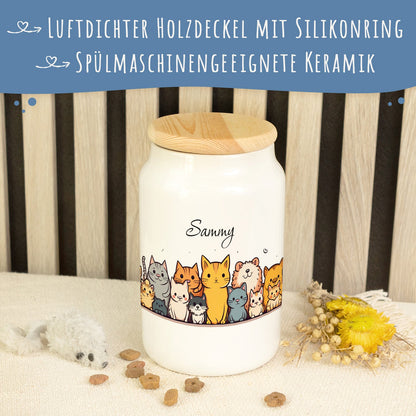 Leckerlidose für deine Haustiere - Tiergruppe - Personalisiert mit Namen