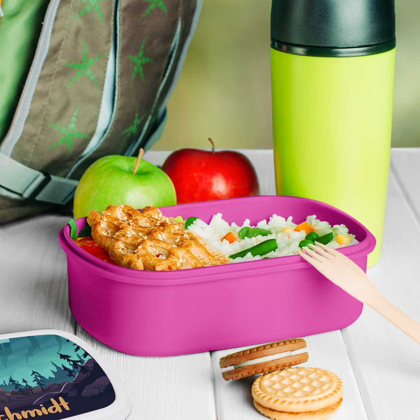 Bedruckte Lunchbox für Kinder - Drachen