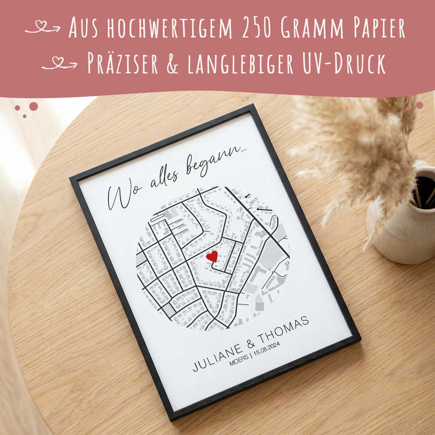 Personalisiertes Poster - Wo alles begann - Personalisiertes Geschenk