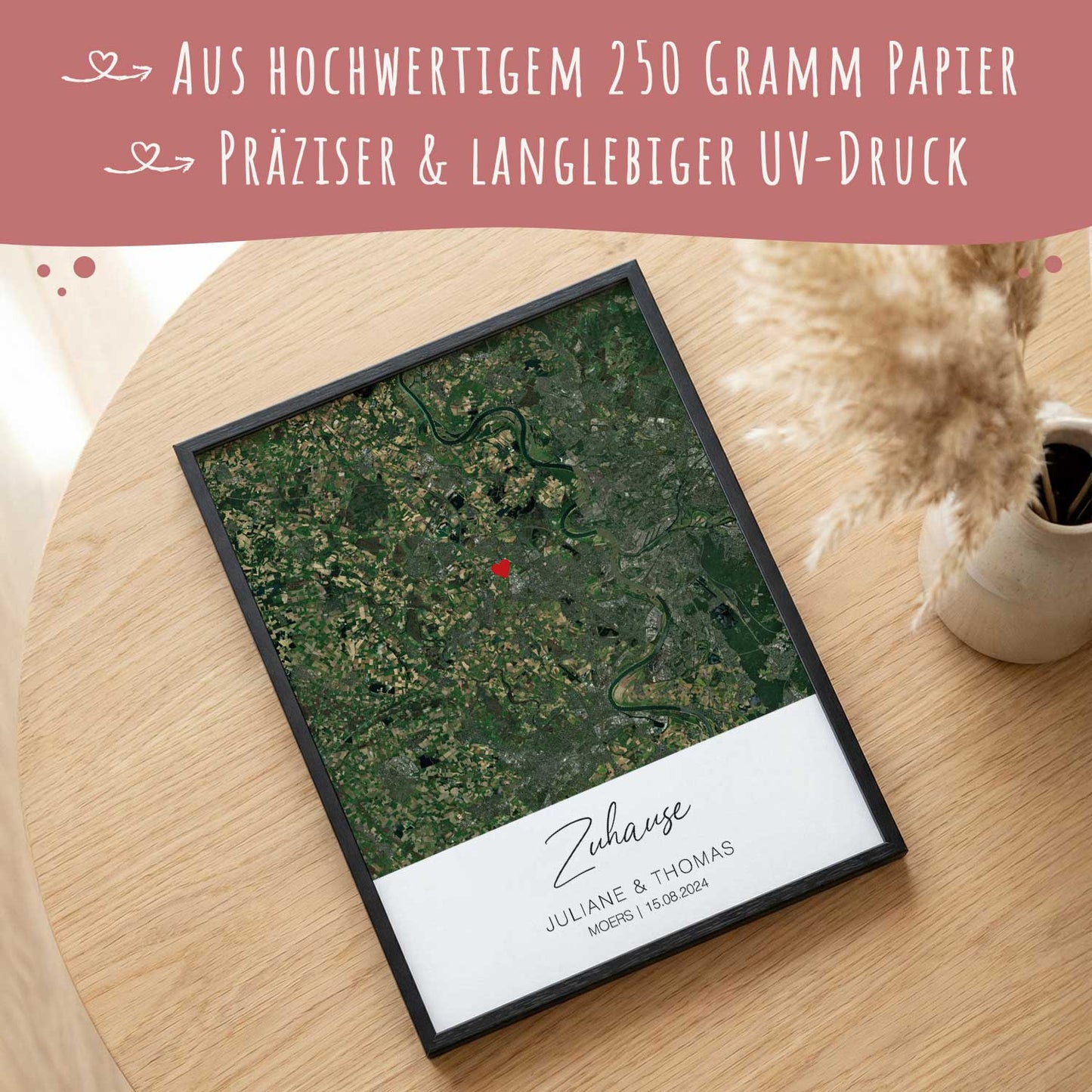Personalisiertes Poster - Zuhause - Personalisiertes Geschenk