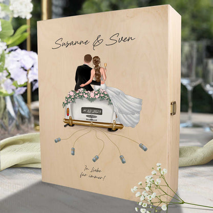 Leonardo Gläser mit Gravur - Hochzeitsauto & Wedding Love als Set