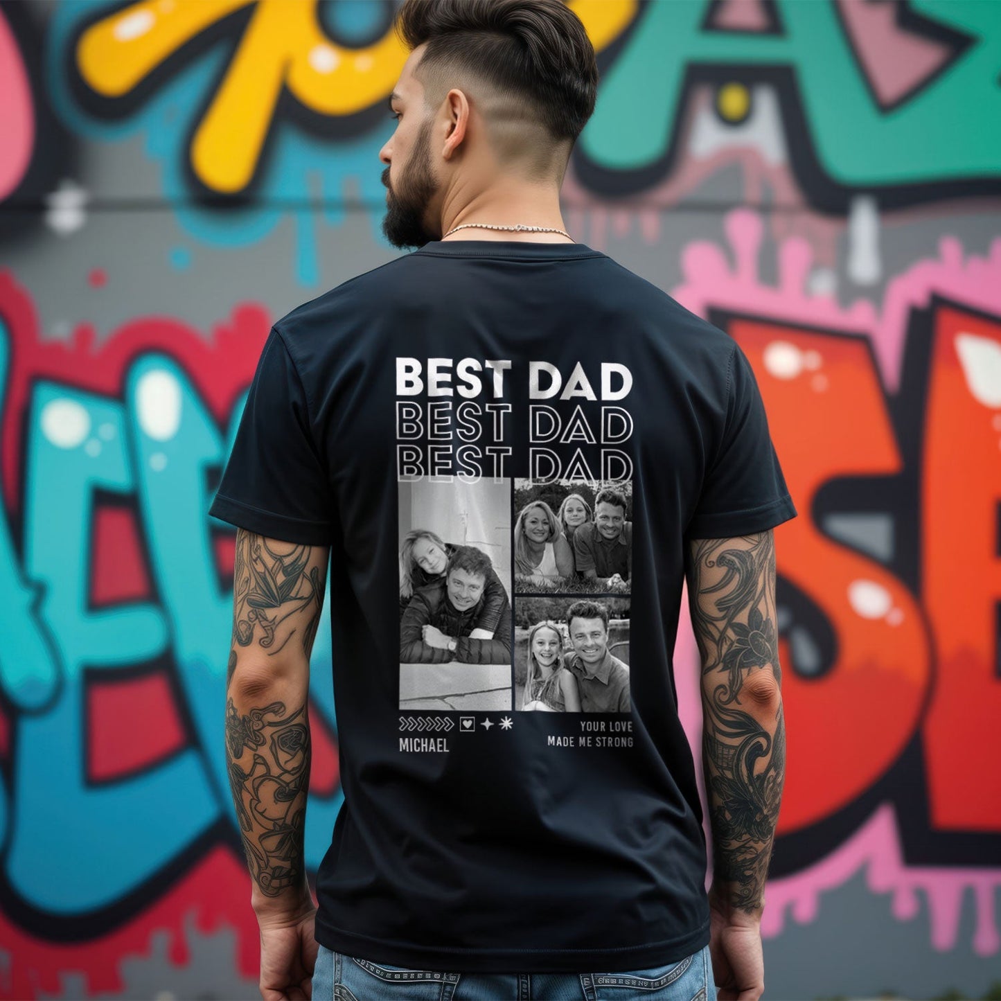 Personalisiertes Oversized T-Shirt - Dad