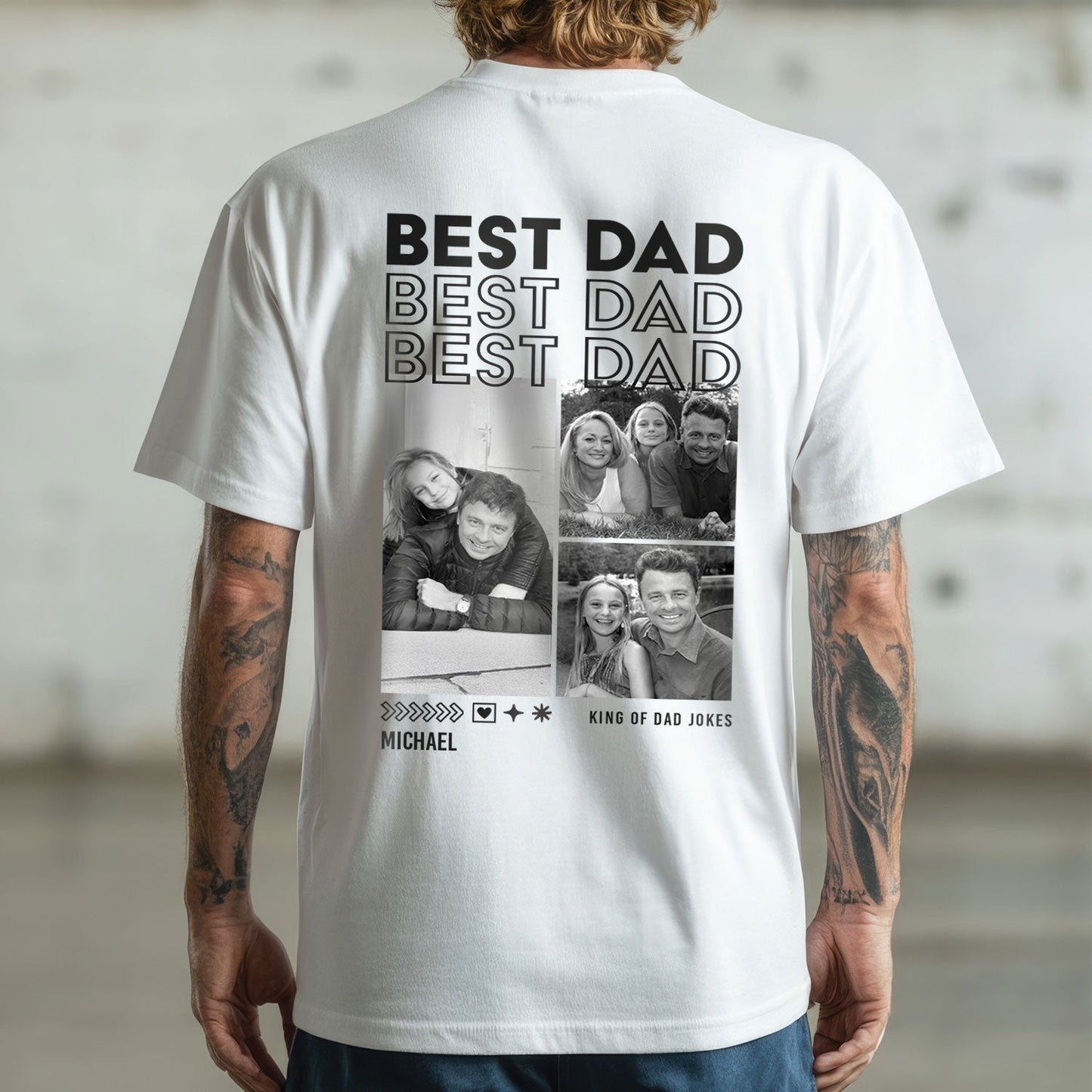 Personalisiertes Oversized T-Shirt - Dad