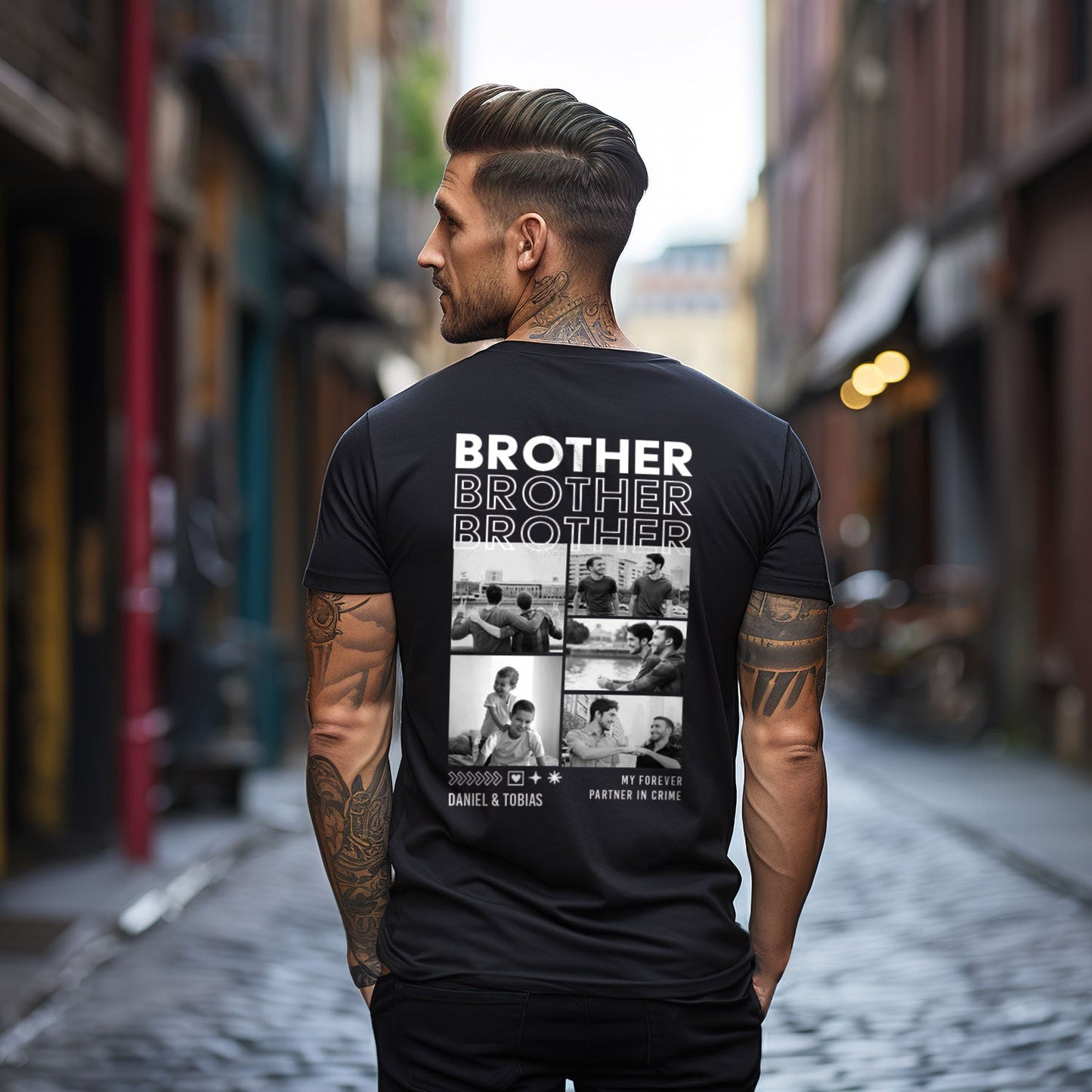 Personalisiertes Oversized T-Shirt - Brother