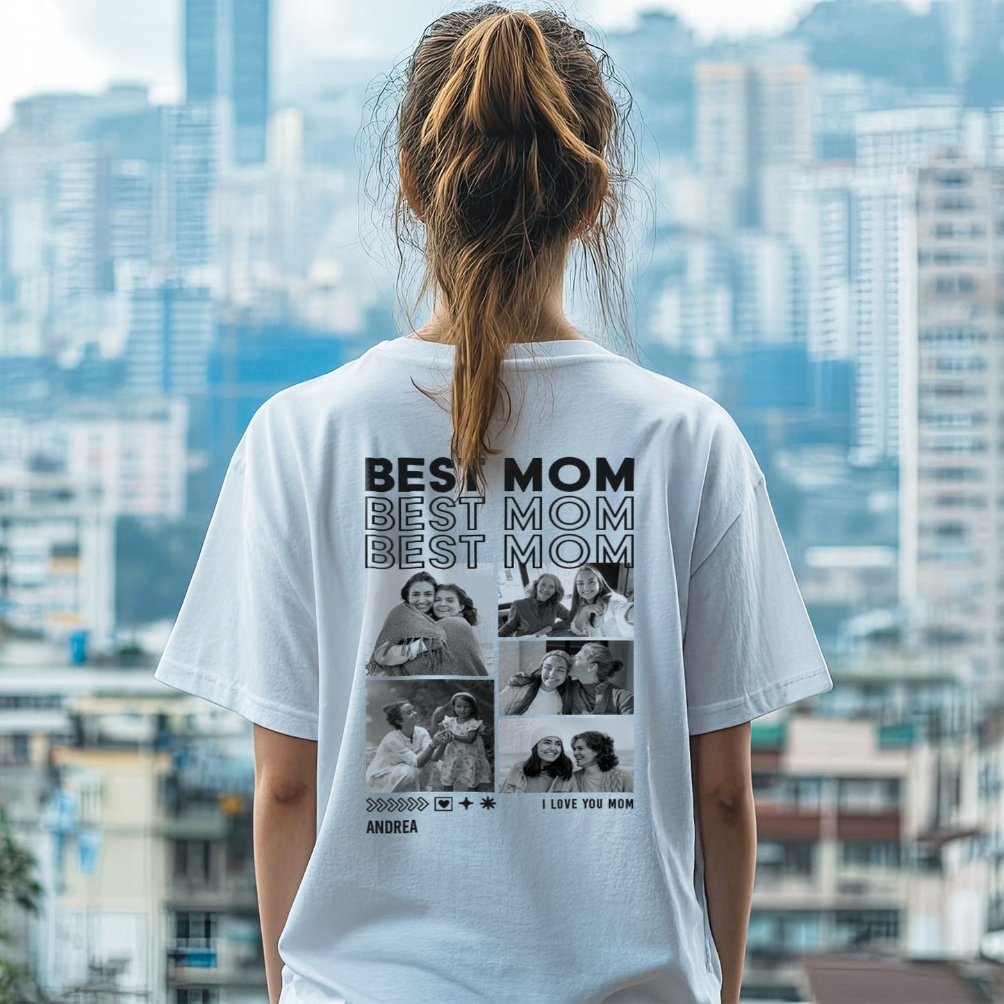 Personalisiertes Oversized T-Shirt - Mom
