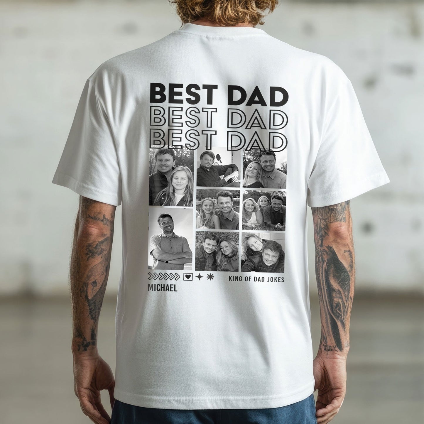Personalisiertes Oversized T-Shirt - Dad