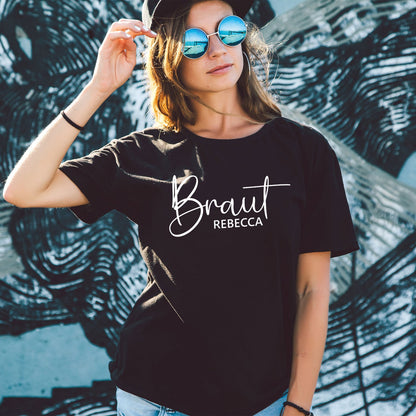 Personalisiertes T-Shirt für Damen - TEAM Braut