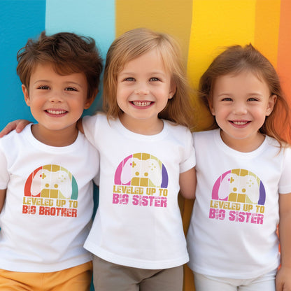 Bedrucktes T-Shirt für Kinder - Leveled up Brother