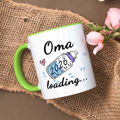 Bedruckte Tasse mit Spruch - Baby Loading in versch. Varianten