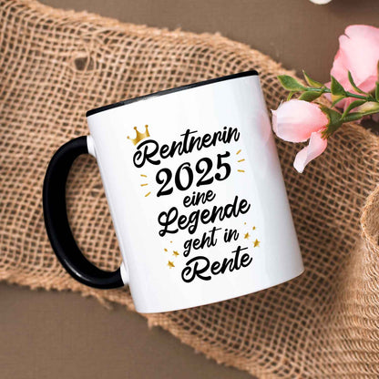 Bedruckte Tasse mit Spruch Rentner/Rentnerin