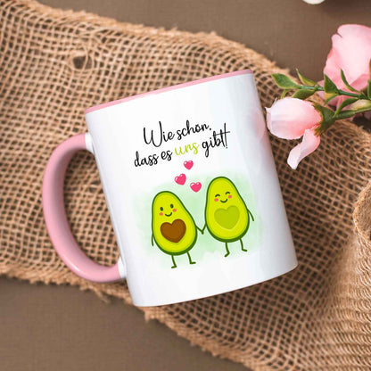 Bedruckte Tasse mit Spruch - Avocado Love
