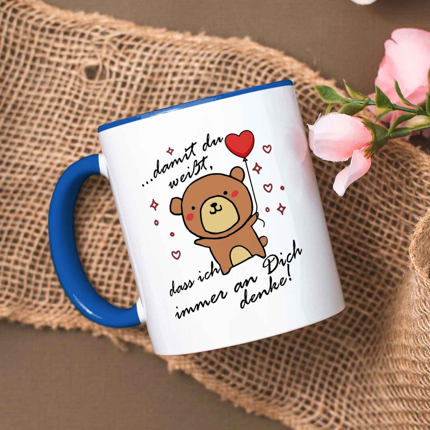 Bedruckte Tasse mit Spruch - Damit du weisst