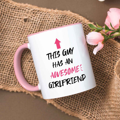 Bedruckte Tasse mit Spruch - Awesome Girlfriend